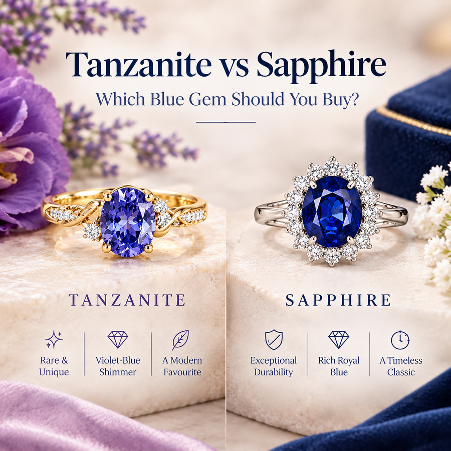 Tanzanite vs Sapphire: Which Blue Gem Should You Buy?