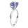 Tanzanite and Diamond Engagement Rings