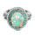 Opal Halo Rings