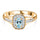 Gold Aquamarine Rings