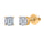 Screw Back Diamond Earrings