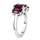 Silver Garnet Rings