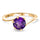 Amethyst Solitaire Rings
