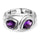 Silver Amethyst Rings