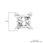 9K White Gold SGL Certified Diamond (I3-G-H) Stud Earrings with Push Back 0.20 Ct.