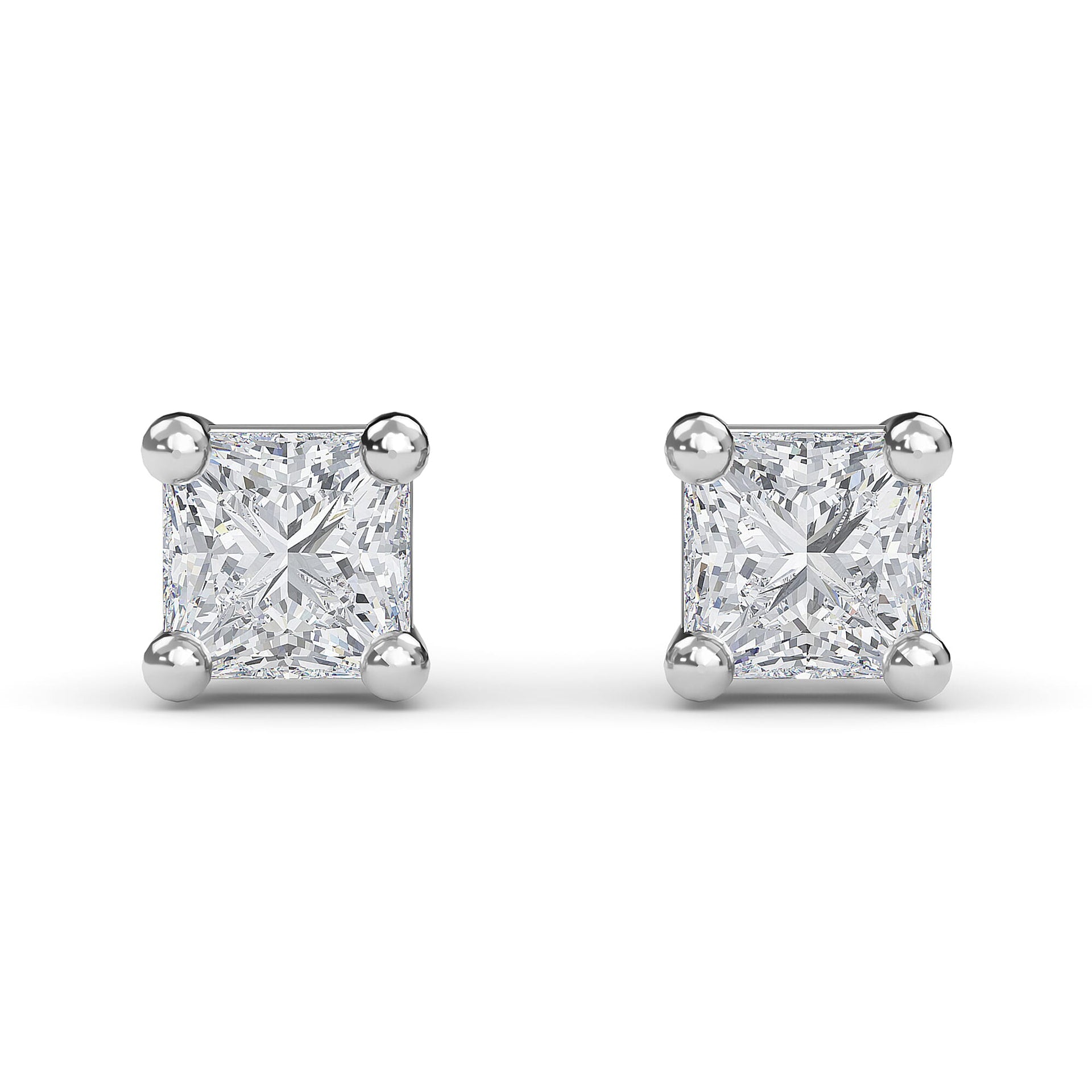 0.20 Ct.SGL Certified Diamond I3 G-H Solitaire Stud Earrings in 9K White Gold 3675648 5