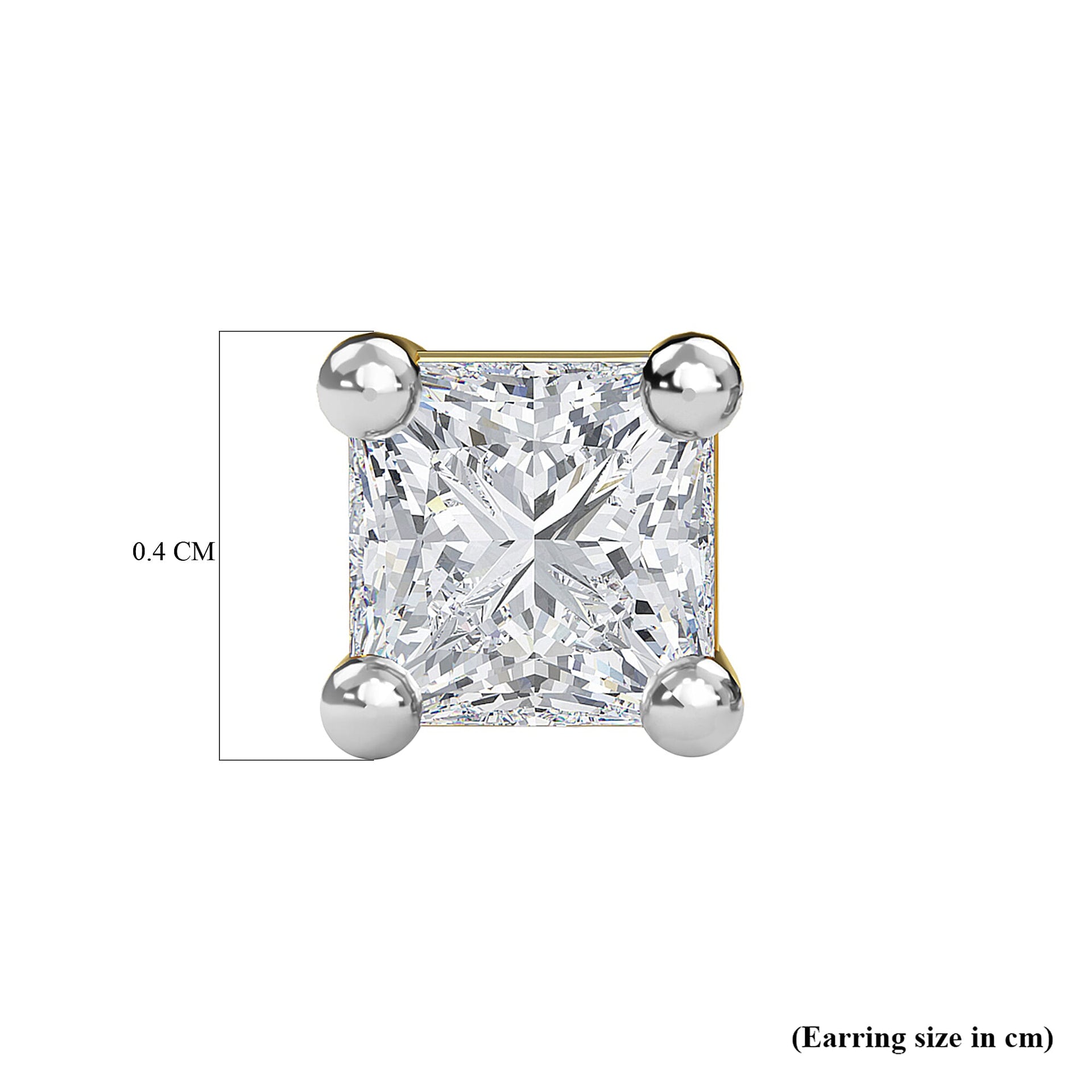 0.20 Ct.SGL Certified Diamond I3 G-H Solitaire Stud Earrings in 9K White Gold 3675648 11