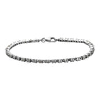 Diamond Tennis Bracelet (Size - 7.5) with Lobster Clasp in Platinum Overlay Sterling Silver 0.25 Ct, Silver Wt. 7.54 Gms