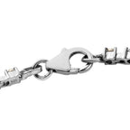 Diamond Tennis Bracelet (Size - 7.5) with Lobster Clasp in Platinum Overlay Sterling Silver 0.25 Ct, Silver Wt. 7.54 Gms