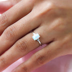 Ethiopian Welo Opal and Diamond Ring in Platinum Overlay Sterling Silver 0.59 Ct