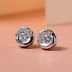 RACHEL GALLEY 14K White Gold SGL Certified Diamond (SI/G-H) Stud Earrings 0.27 Ct.