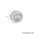 RACHEL GALLEY 14K White Gold SGL Certified Diamond (SI/G-H) Stud Earrings 0.27 Ct.