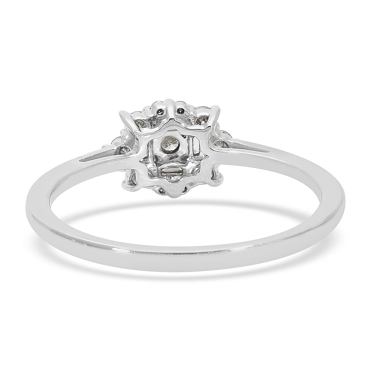 0.33 Ct. SGL Certified I3 G-H White Diamond Ring in 9K White Gold 3778180 5