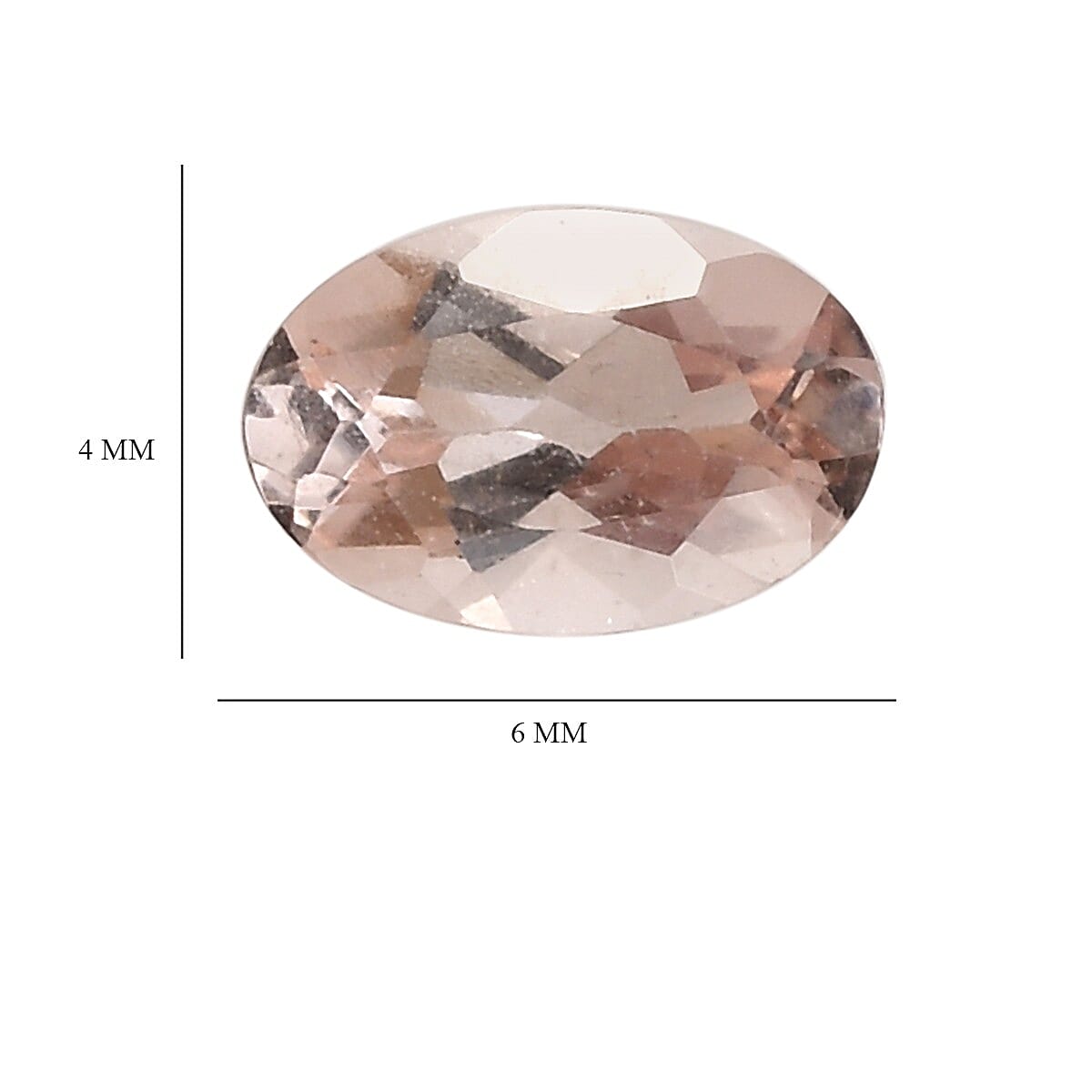 0.36 Ct. Loose Morganite A Grade OVAL 6x4mm 6275952 4