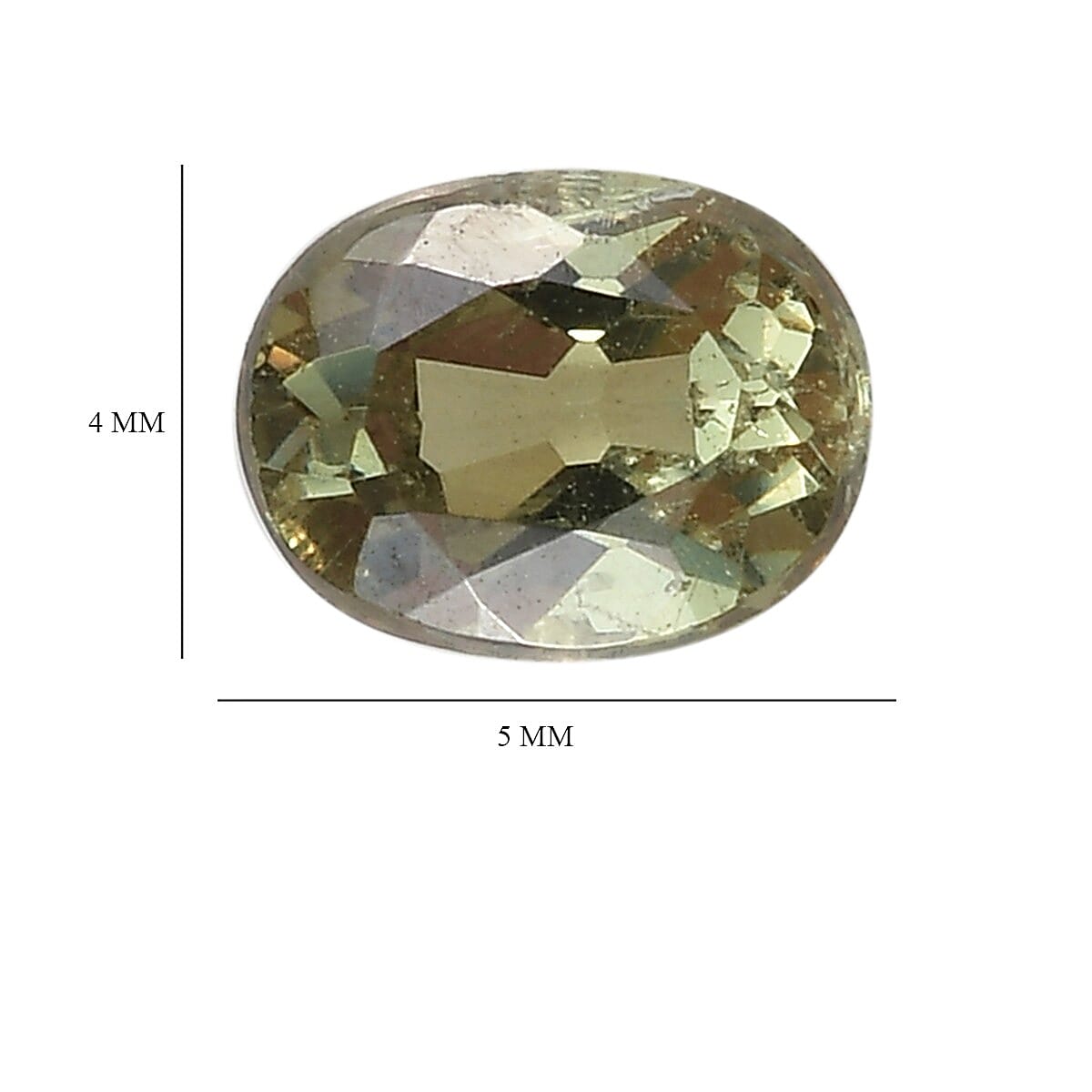0.4 Ct. Loose Demantoid Garnet AA Grade OVAL 5x4mm 6275932 4