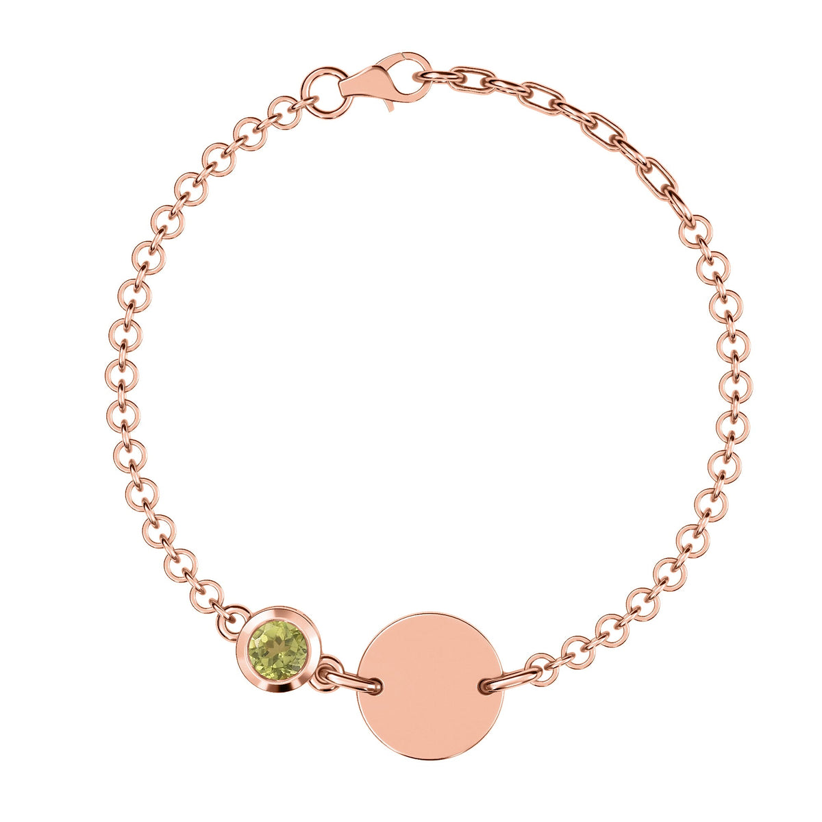 0.45 Ct. Chinese Peridot Solitaire Bracelet in Sterling Silver 3627359 0