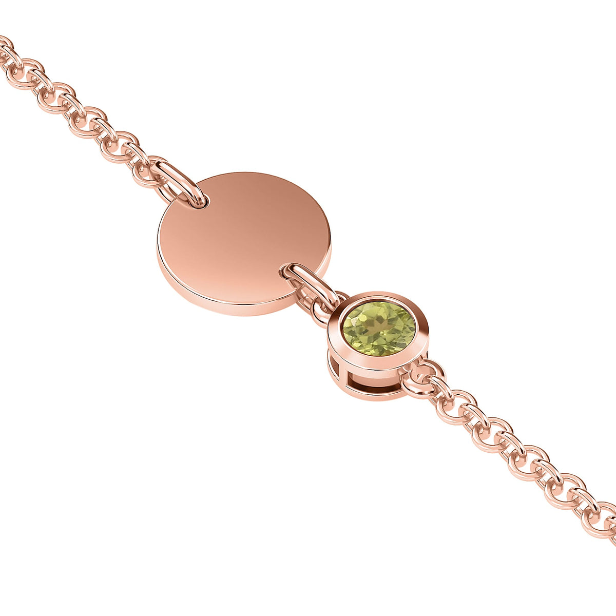 0.45 Ct. Chinese Peridot Solitaire Bracelet in Sterling Silver 3627359 3