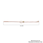 Hebei Peridot Bracelet (Size 5 With 1 Inch Extender ) in Rose Gold Overlay Sterling Silver
