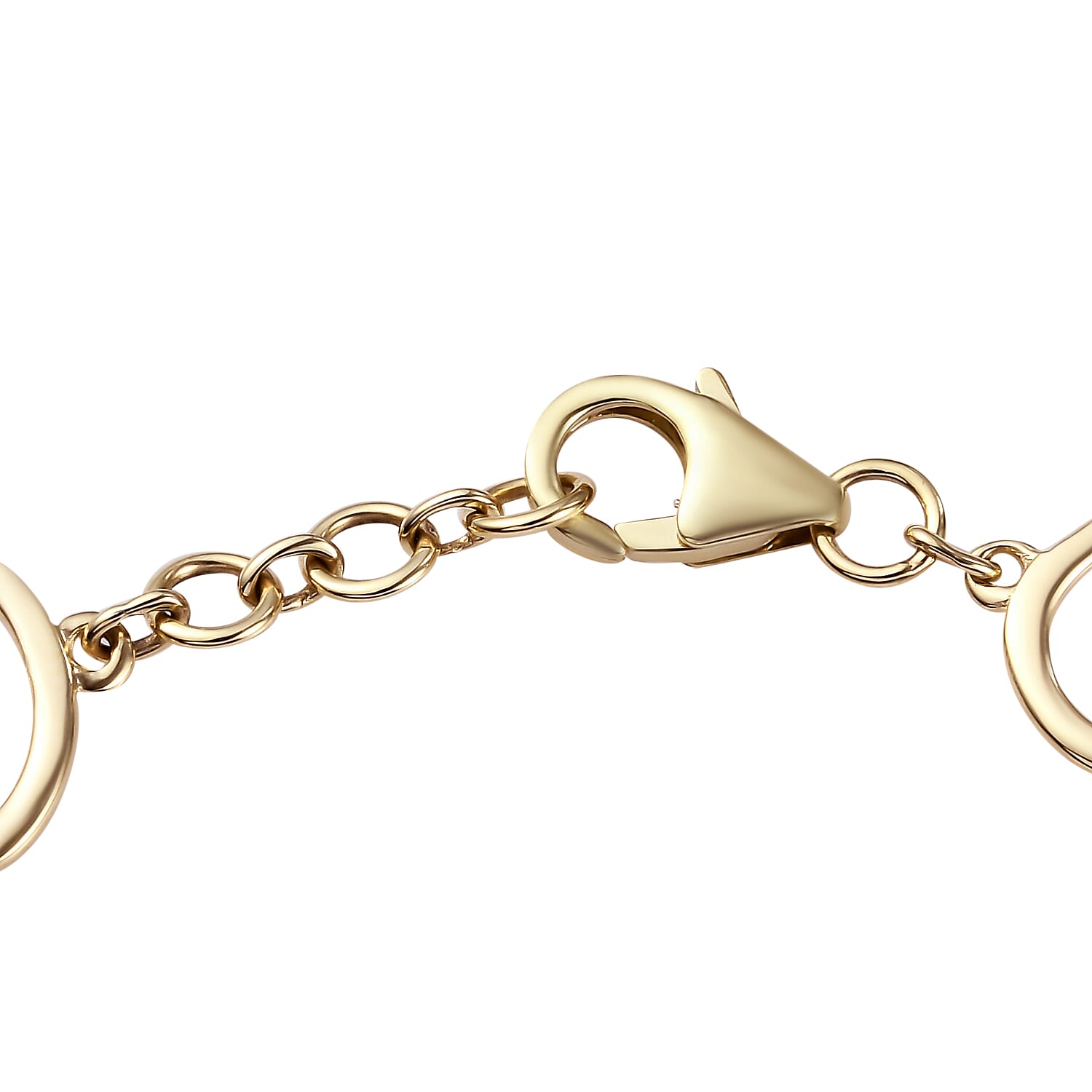 0.5 Ct White Diamond Cluster Bracelet Size 7.5 in 9K Yellow Gold 7388598 4