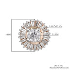 9K Yellow Gold SGL Certified Diamond (I3-G-H) Stud Earrings (with push back) 0.50 Ct (Outer Diameter 6.7)