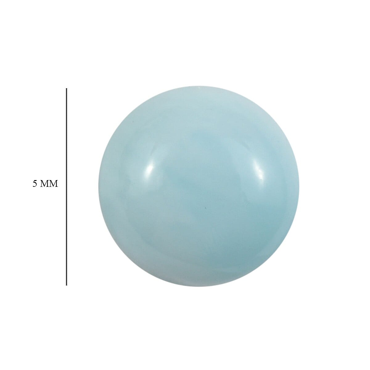 0.54 Ct. Loose Larimar Grade ROUND 5mm 6275987 4