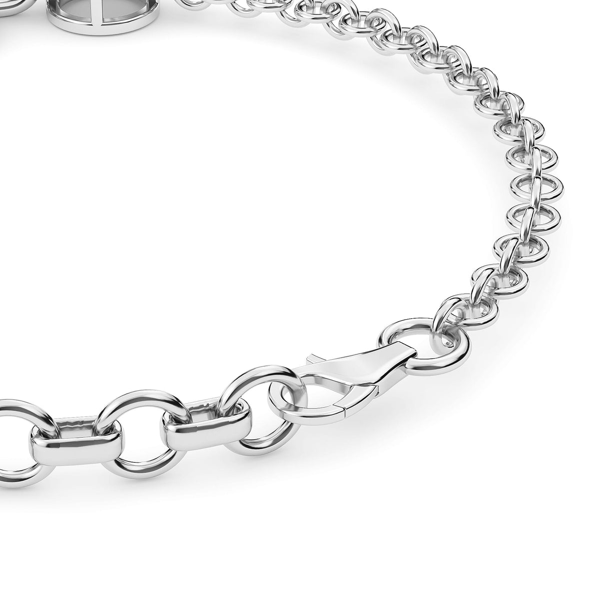 0.57 Ct. Blue Sapphire Bracelet in Platinum Plated Sterling Silver 3627374 7