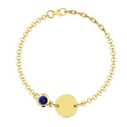 Tanzanite Bracelet (Size 5 with 1 inch Extender) in 14K Gold Overlay Sterling Silver, Silver Wt 6.25 Gms