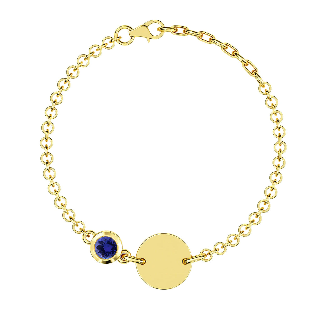 0.59 Ct. Tanzanite Bracelet in Gold Plated Sterling Silver 3627398 0