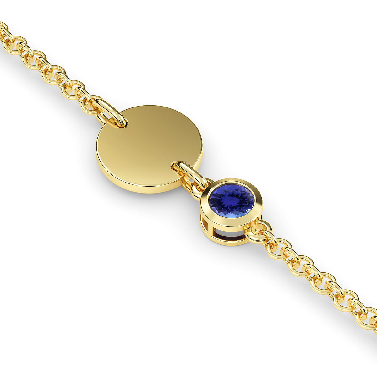 0.59 Ct. Tanzanite Bracelet in Gold Plated Sterling Silver 3627398 3