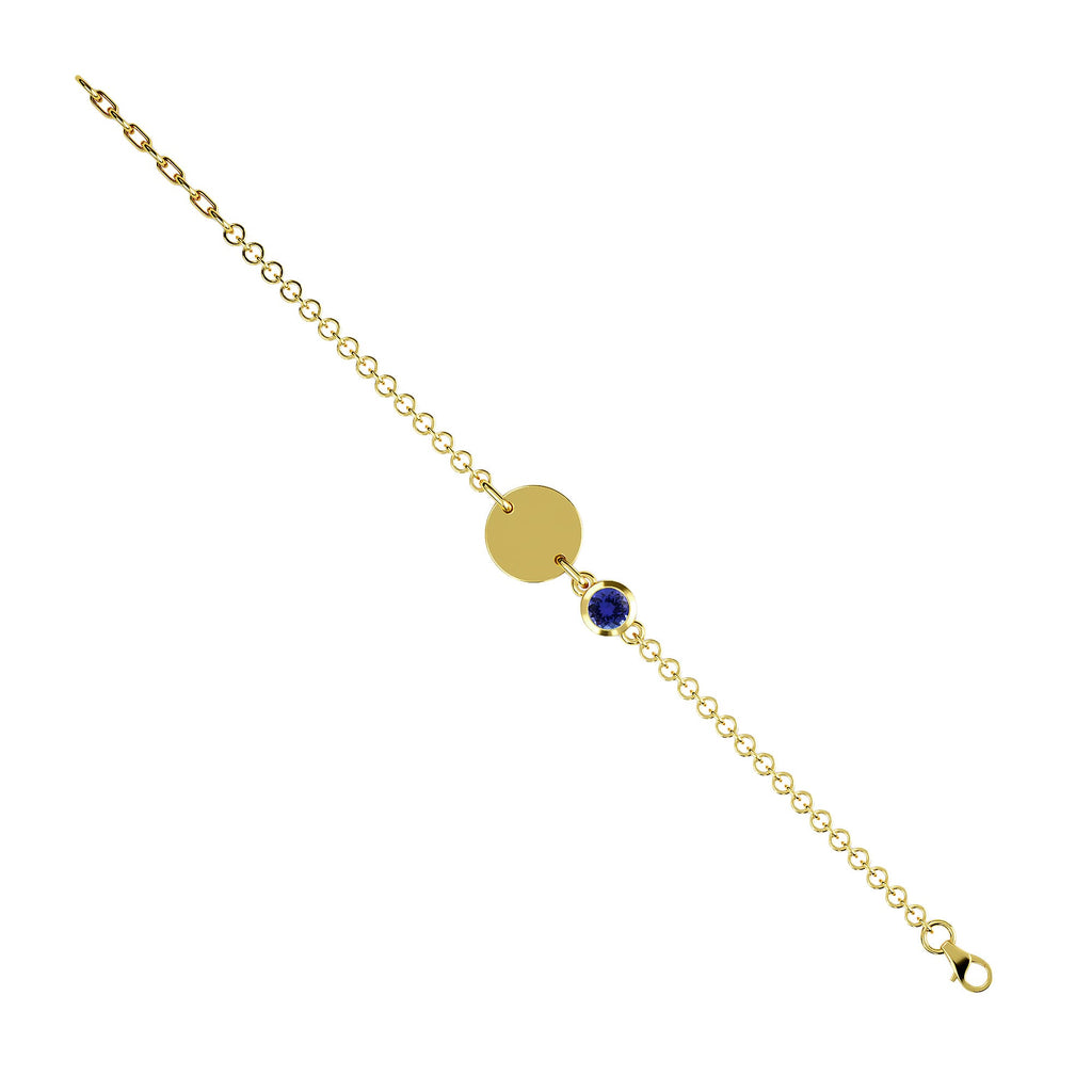 Tanzanite Bracelet (Size 5 with 1 inch Extender) in 14K Gold Overlay Sterling Silver, Silver Wt 6.25 Gms