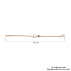 Tanzanite Bracelet (Size 5 with 1 inch Extender) in 14K Gold Overlay Sterling Silver, Silver Wt 6.25 Gms
