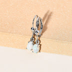 Ethiopian Welo Opal Lever Back Earrings in Platinum Overlay Sterling Silver