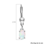 Ethiopian Welo Opal Lever Back Earrings in Platinum Overlay Sterling Silver