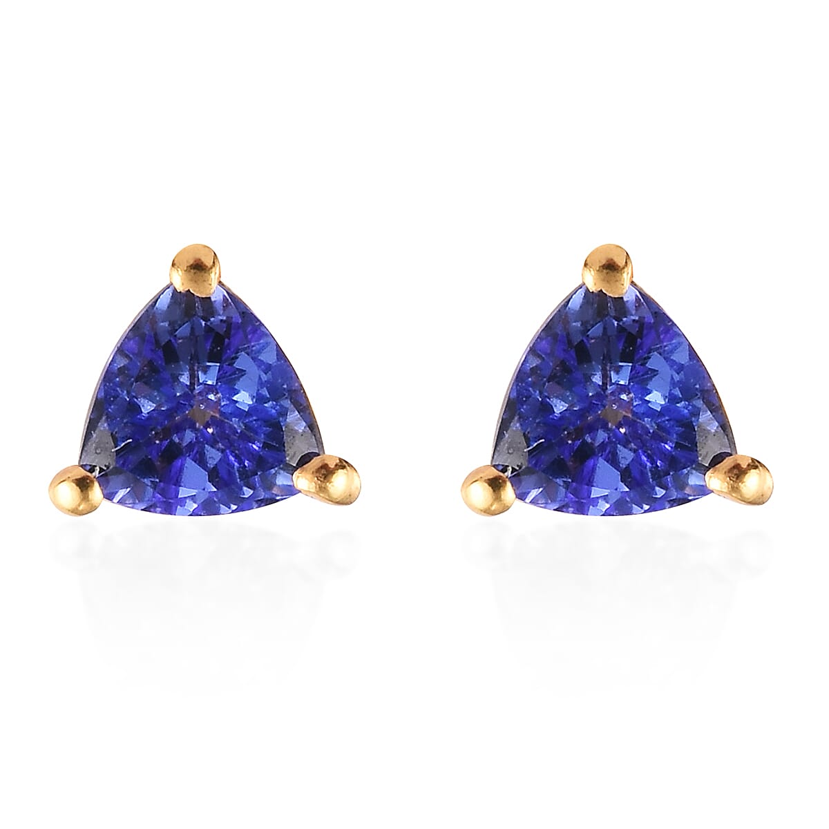 0.62 Ct. Tanzanite Earrings in 14K Gold Plated Sterling Silver 3772768 0