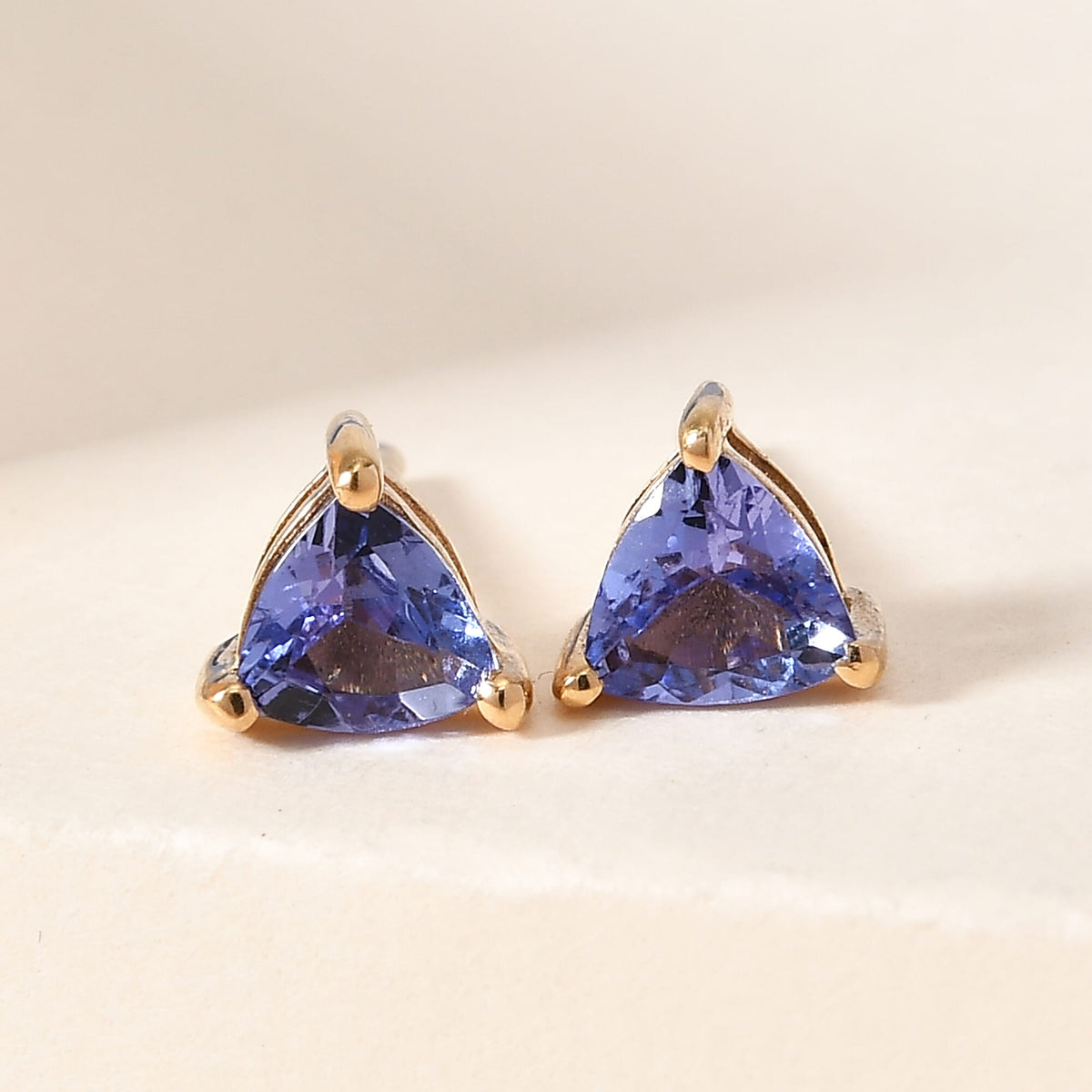 0.62 Ct. Tanzanite Earrings in 14K Gold Plated Sterling Silver 3772768 2