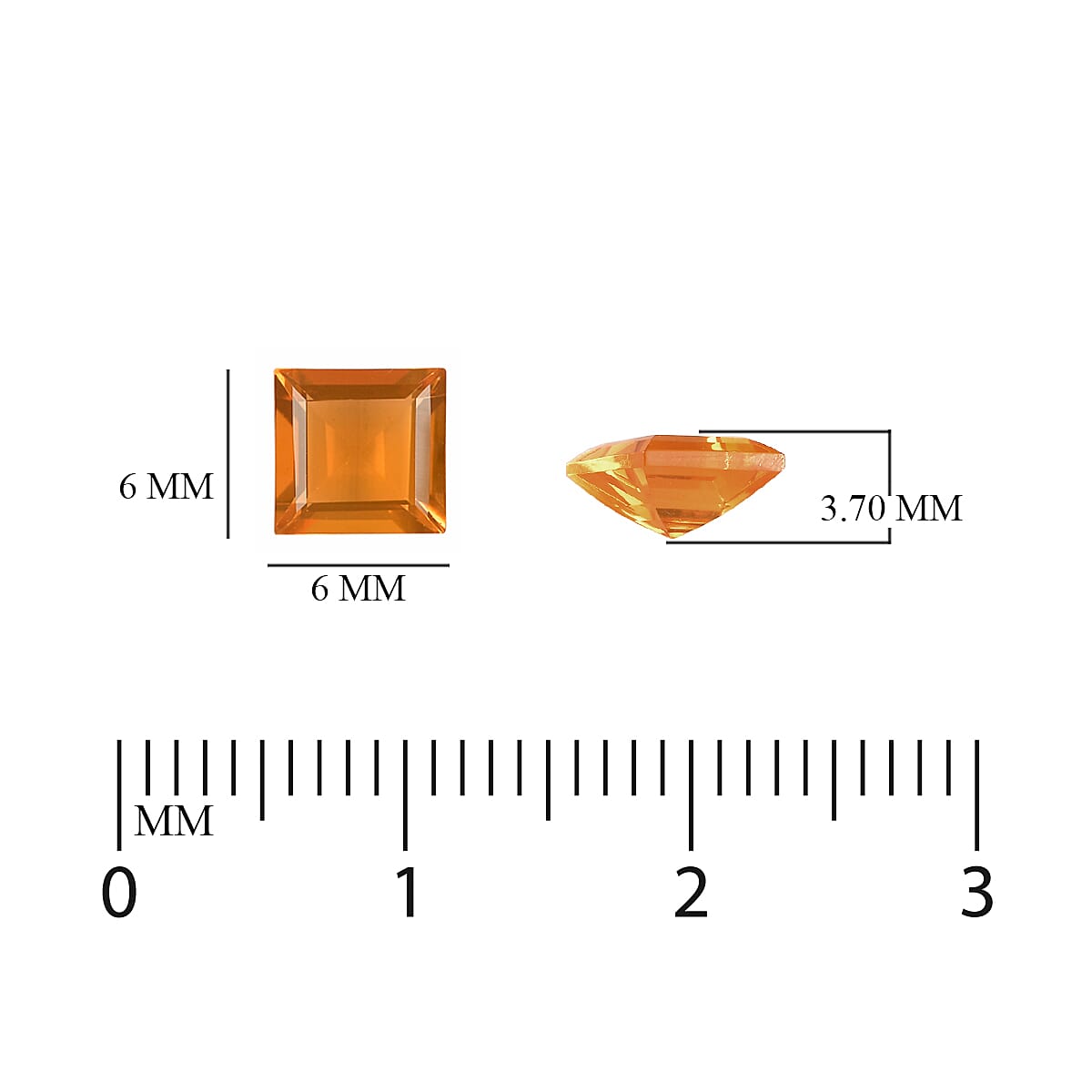 0.69 Ct. AAA Grade Loose Fire Opal with Gift Box 6189149 3