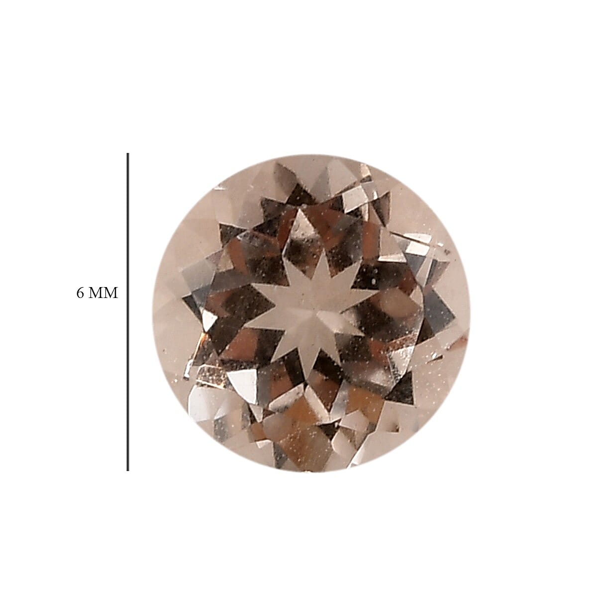 0.74 Ct. Loose Morganite Grade ROUND 6mm 6275967 4