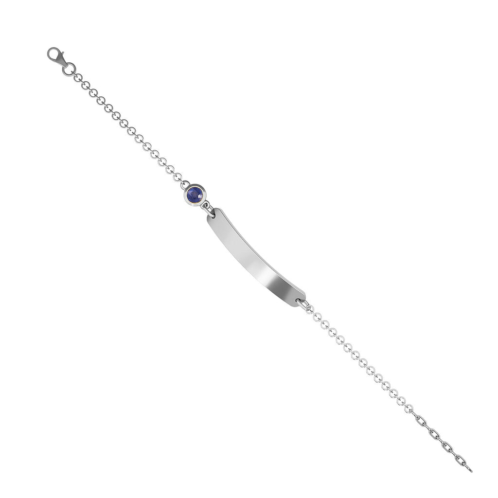Masoala Sapphire (FF) Bracelet (Size 6) in Platinum Overlay Sterling Silver 0.75 Ct, Silver wt. 5.00 Gms