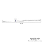 Masoala Sapphire (FF) Bracelet (Size 6) in Platinum Overlay Sterling Silver 0.75 Ct, Silver wt. 5.00 Gms