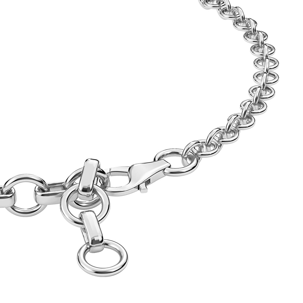 Masoala Sapphire (FF) Bracelet (Size 6) in Platinum Overlay Sterling Silver 0.75 Ct, Silver wt. 5.00 Gms