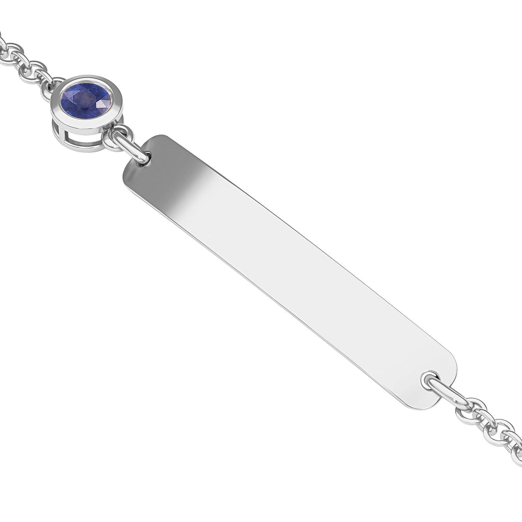 Masoala Sapphire (FF) Bracelet (Size 6) in Platinum Overlay Sterling Silver 0.75 Ct, Silver wt. 5.00 Gms