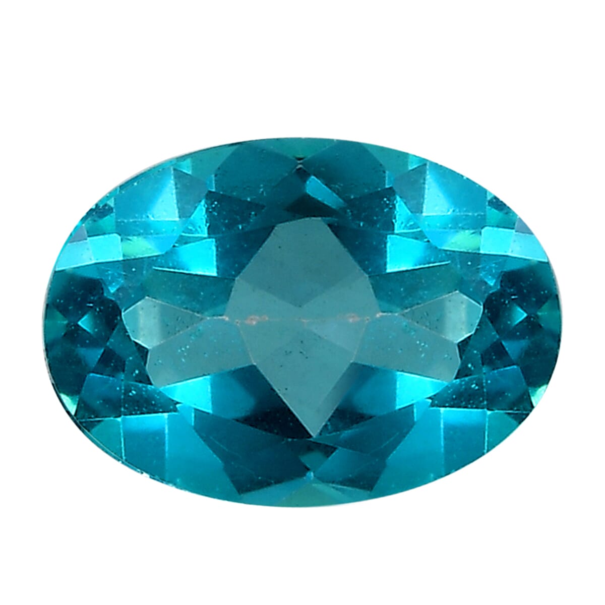 0.78 Ct. A Grade Loose Gemstone Paraiba Topaz 7x5 mm with Gift Box 6170947 0