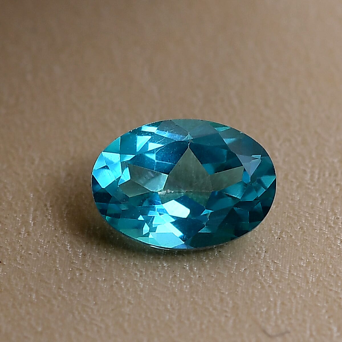 0.78 Ct. A Grade Loose Gemstone Paraiba Topaz 7x5 mm with Gift Box 6170947 2