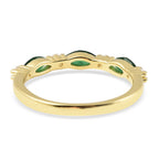 ELANZA Simulated  Diposide and Simulated Diamond Ring in Yellow Gold Overlay Sterling Silver