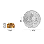 AA Imperial Topaz Cushion 7x5 mm 0.92 Ct.