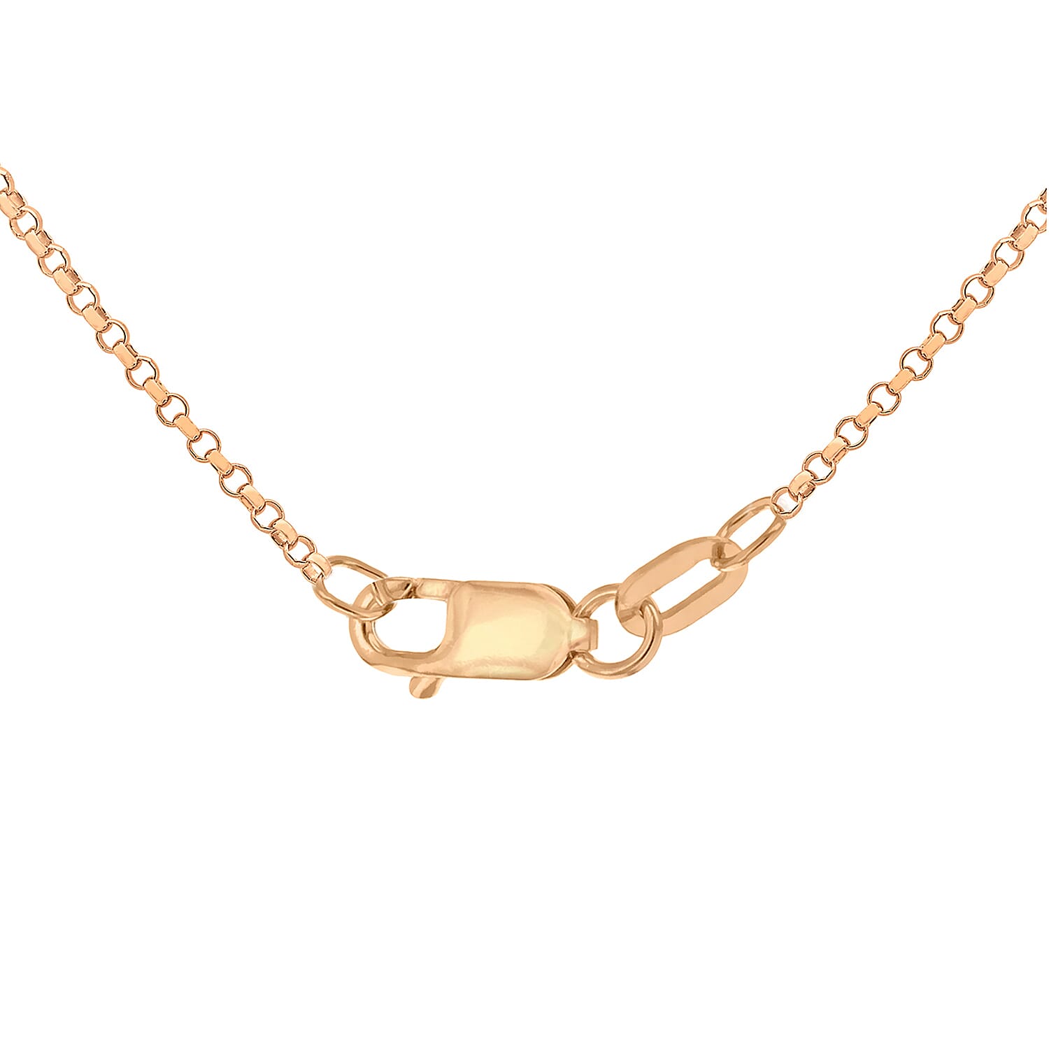 1.2mm Round Belcher Chain 20 Inch in 9K Rose Gold 7590823 4
