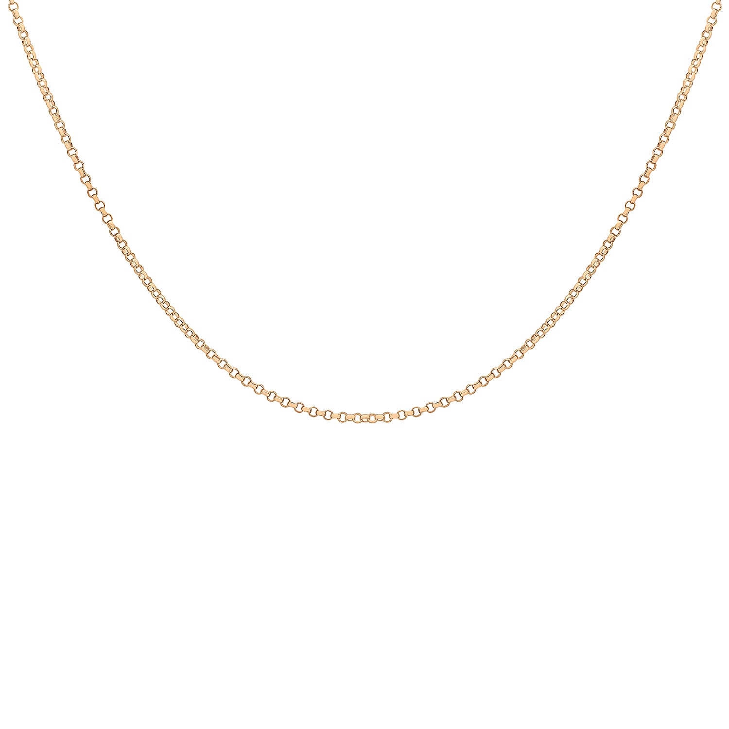 1.2mm Round Belcher Chain 24 Inch in 9K Rose Gold 7590811 0
