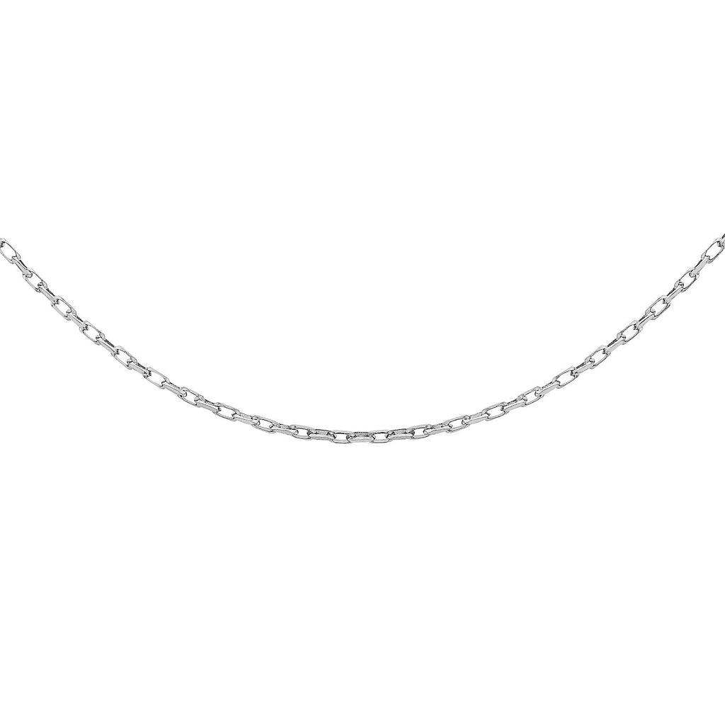 9K White Gold  Chain (Size - 20),  Gold Wt. 2 Gms