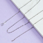 9K White Gold  Chain (Size - 20),  Gold Wt. 2 Gms