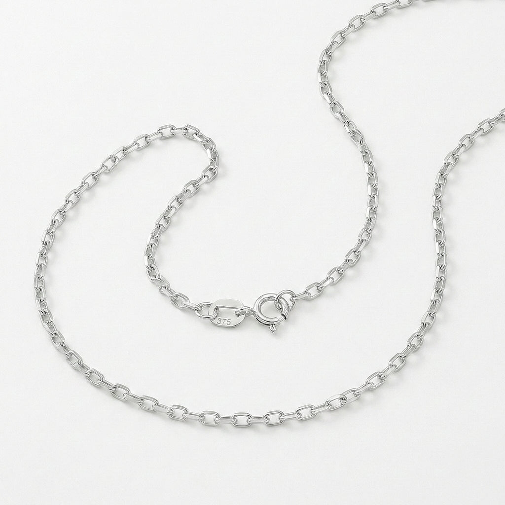 9K White Gold  Chain (Size - 22),  Gold Wt. 2.2 Gms